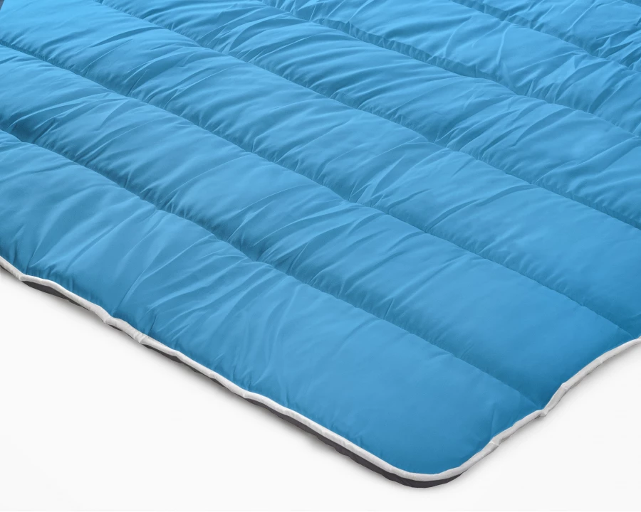 All-in one lazy dekbed Antraciet/Blauw