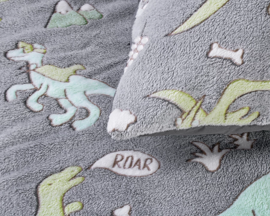Glow in the dark Dinosaurs Grijs