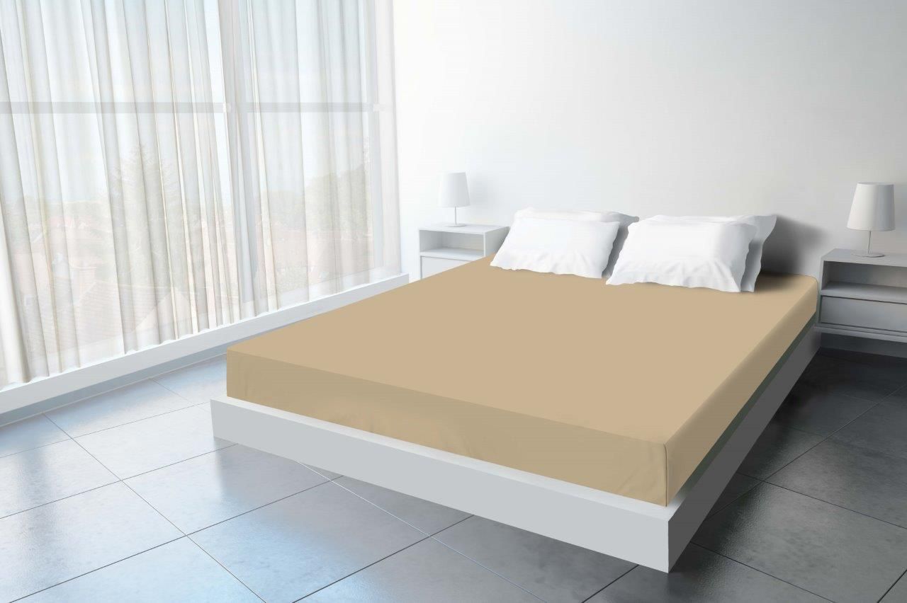 Jersey Matras Hoeslaken - Zand