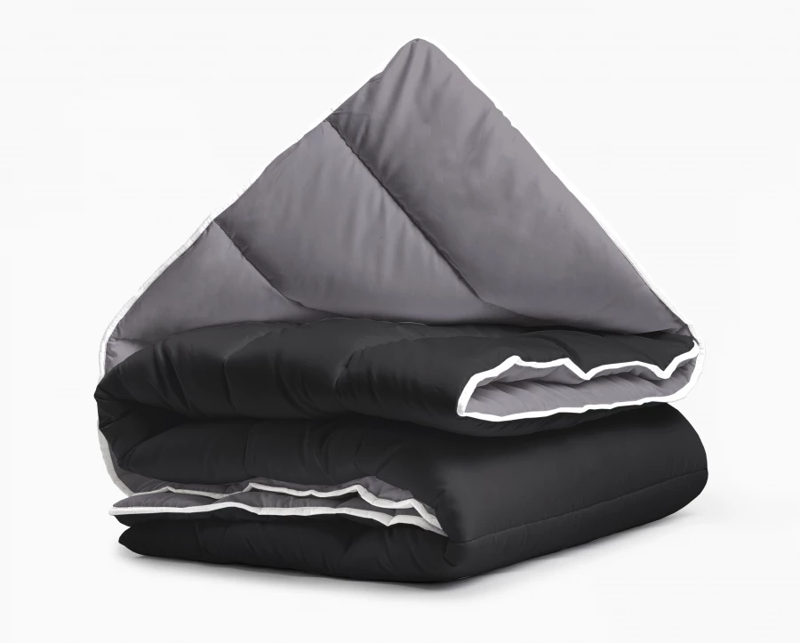 All-in one lazy dekbed Zwart/Antraciet  (Dropshipment Verpakking)