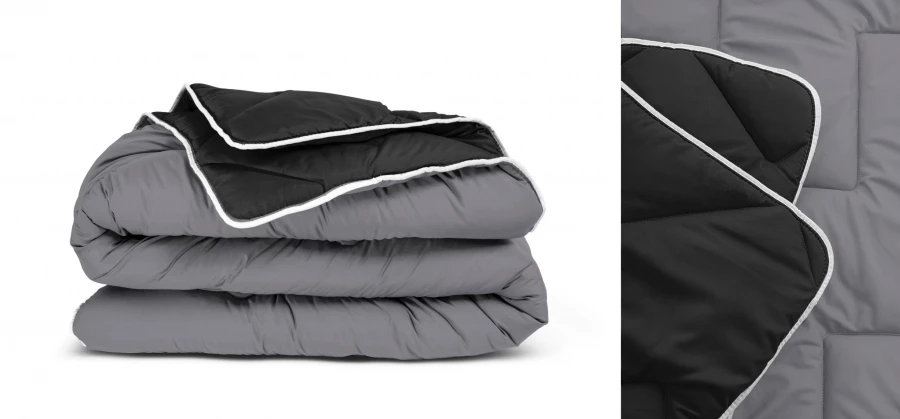 All-in one lazy dekbed Zwart/Antraciet  (Dropshipment Verpakking)