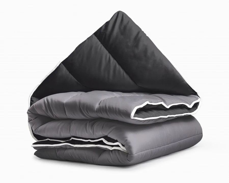 All-in one lazy dekbed Zwart/Antraciet  (Dropshipment Verpakking)