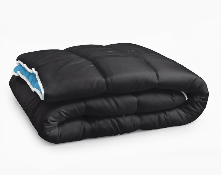 All-in one lazy dekbed Zwart/Blauw (Dropshipment Verpakking)