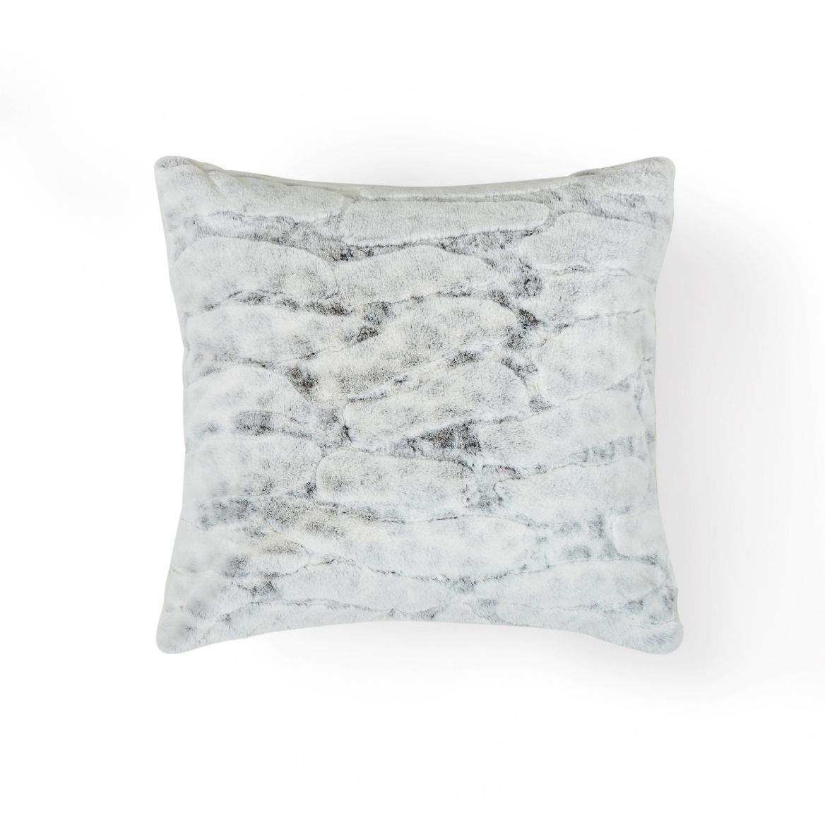 Marble Fau Fur Kussensloop - pc verpakking - Lichtgrijs ca.