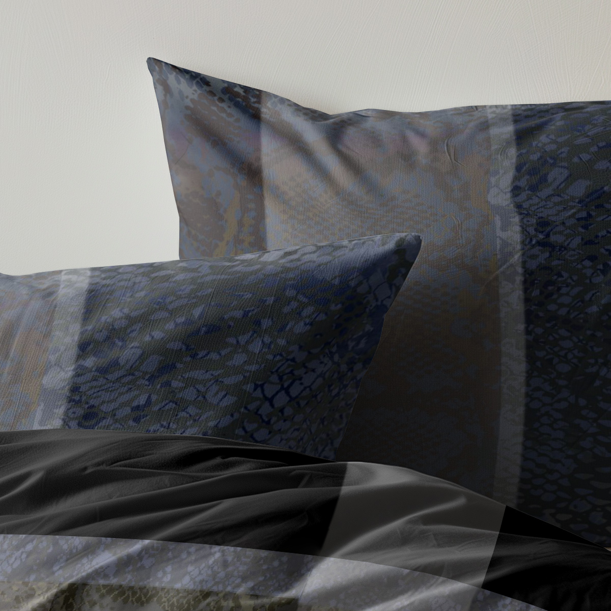 Dekbedovertrek Flanel Mannoo squares      Sleep Sense