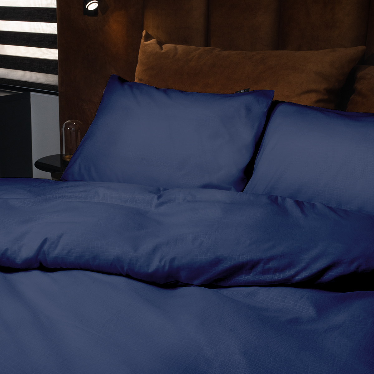 Emboss Dekbedovertrekset Crocodile - Donkerblauw