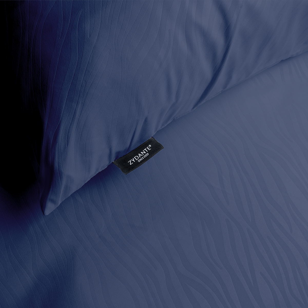 Emboss Dekbedovertrekset Zebra - Donkerblauw