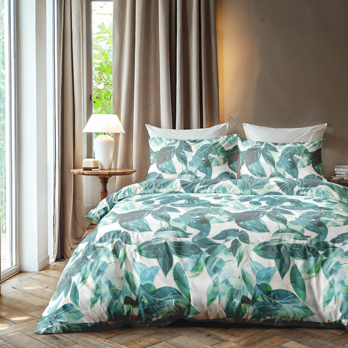 Microvezel Dekbedovertrekset Stylish Green