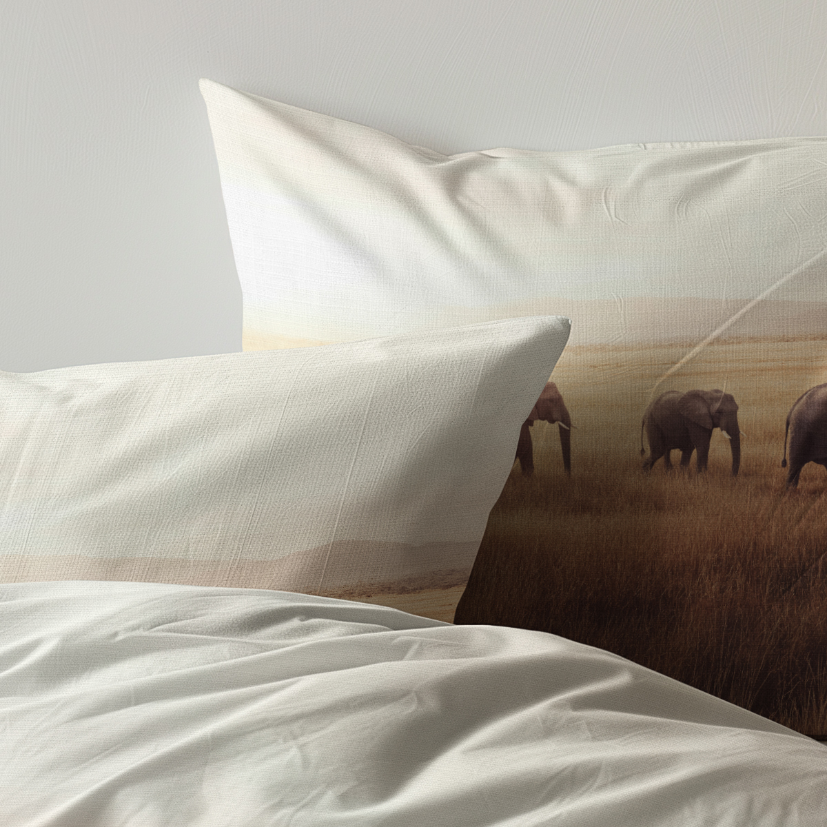 % Microvezel dekbedovertrekset Terra Plains Elephant