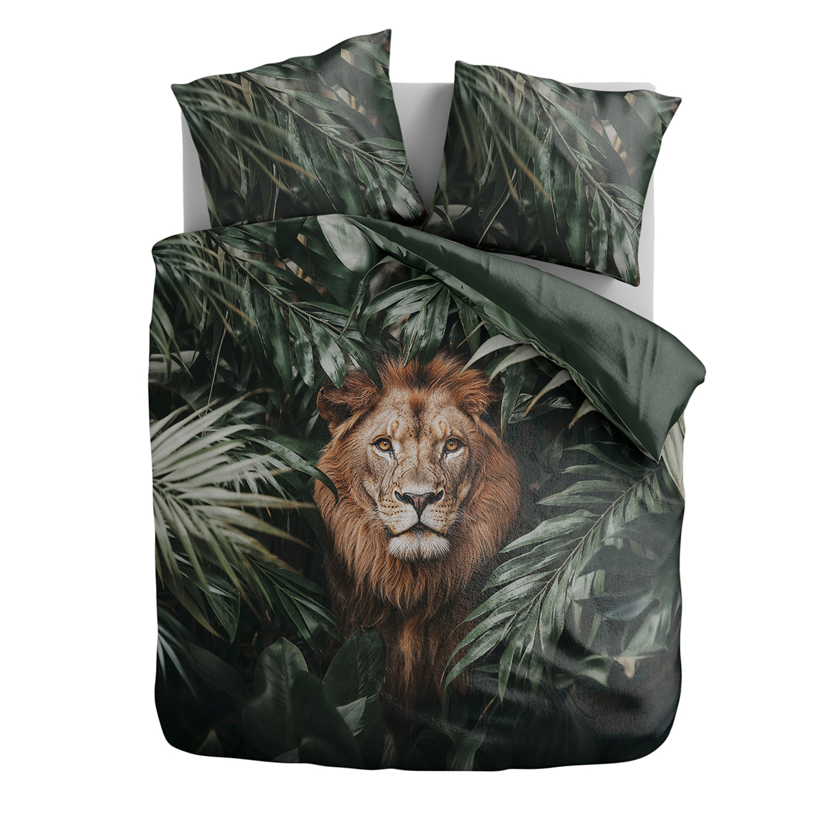 % Microvezel dekbedovertrekset Jungle Majesty Lion