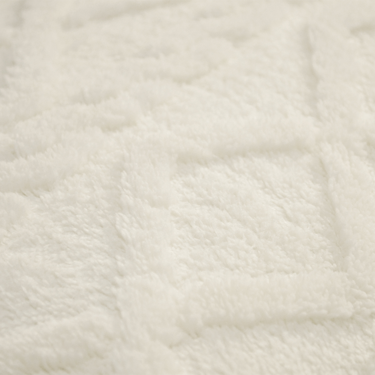 Dekbedovertrekset Jacquard Teddy Whisper White