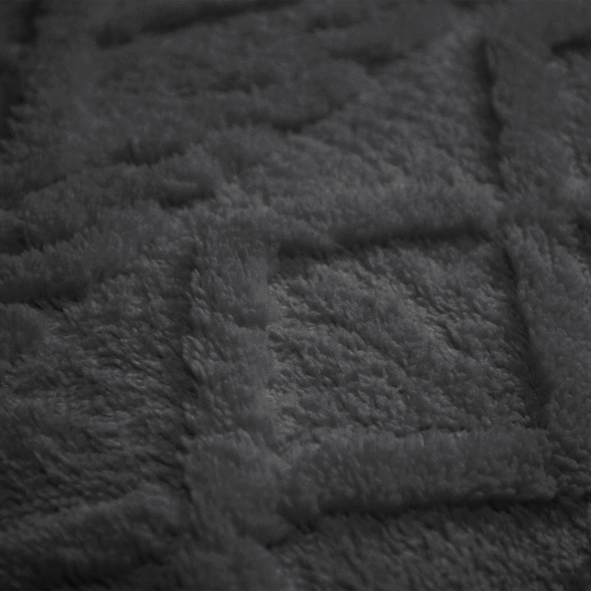 Dekbedovertrekset Jacquard Teddy Antraciet