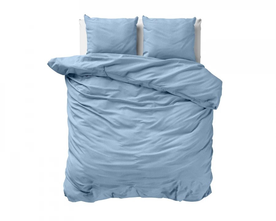 Mousseline Perkal Sky Blauw