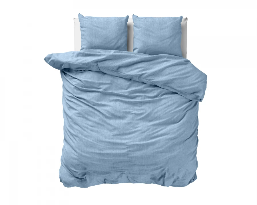 Mousseline Perkal Sky Blauw