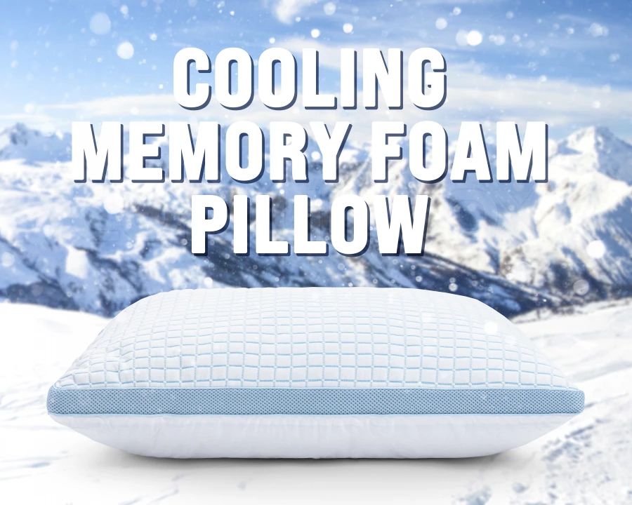 3D Blue Cell Tech Verkoelend Memory Foam Kussen
