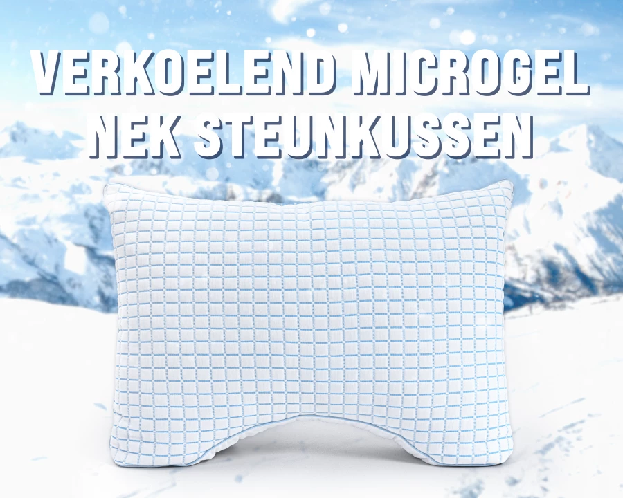 3D Blue Cell Tech Verkoelend Microgel Neksteun Kussen