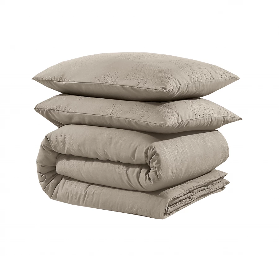 Leaves 3D Taupe/Grijs