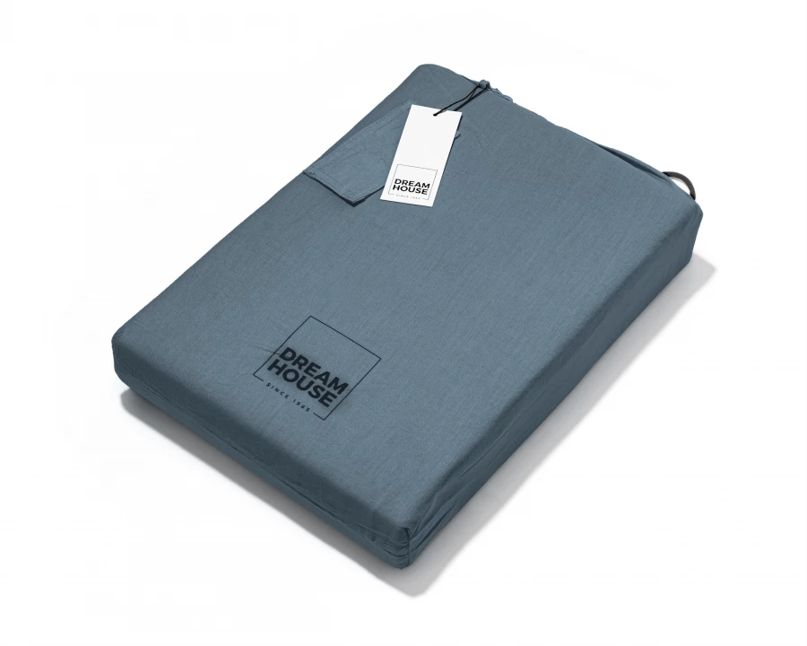 Stone washed Blauw