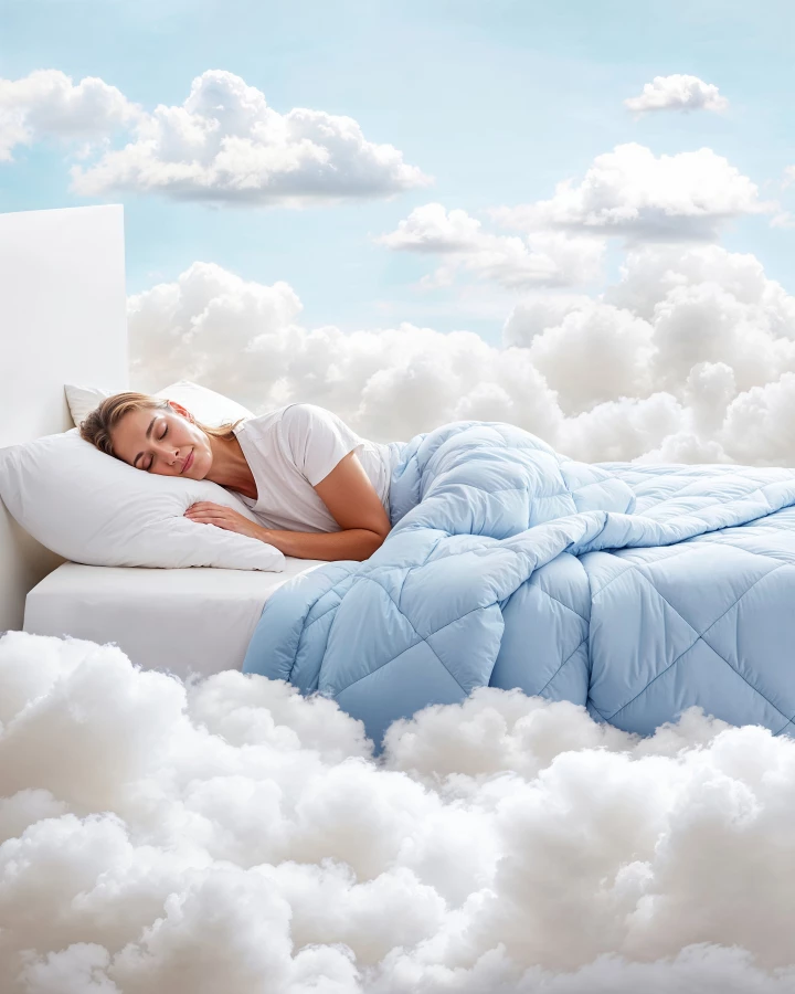 Qmax dekbed Blauw