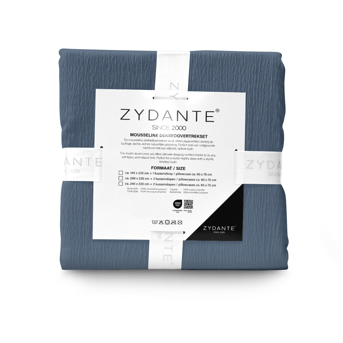 Mousseline Dekbedovertrekset Micro - Petrol