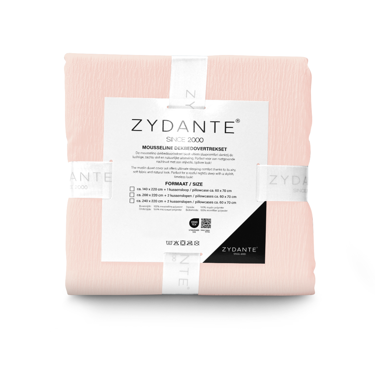 Mousseline Dekbedovertrekset Micro - Zacht Roze