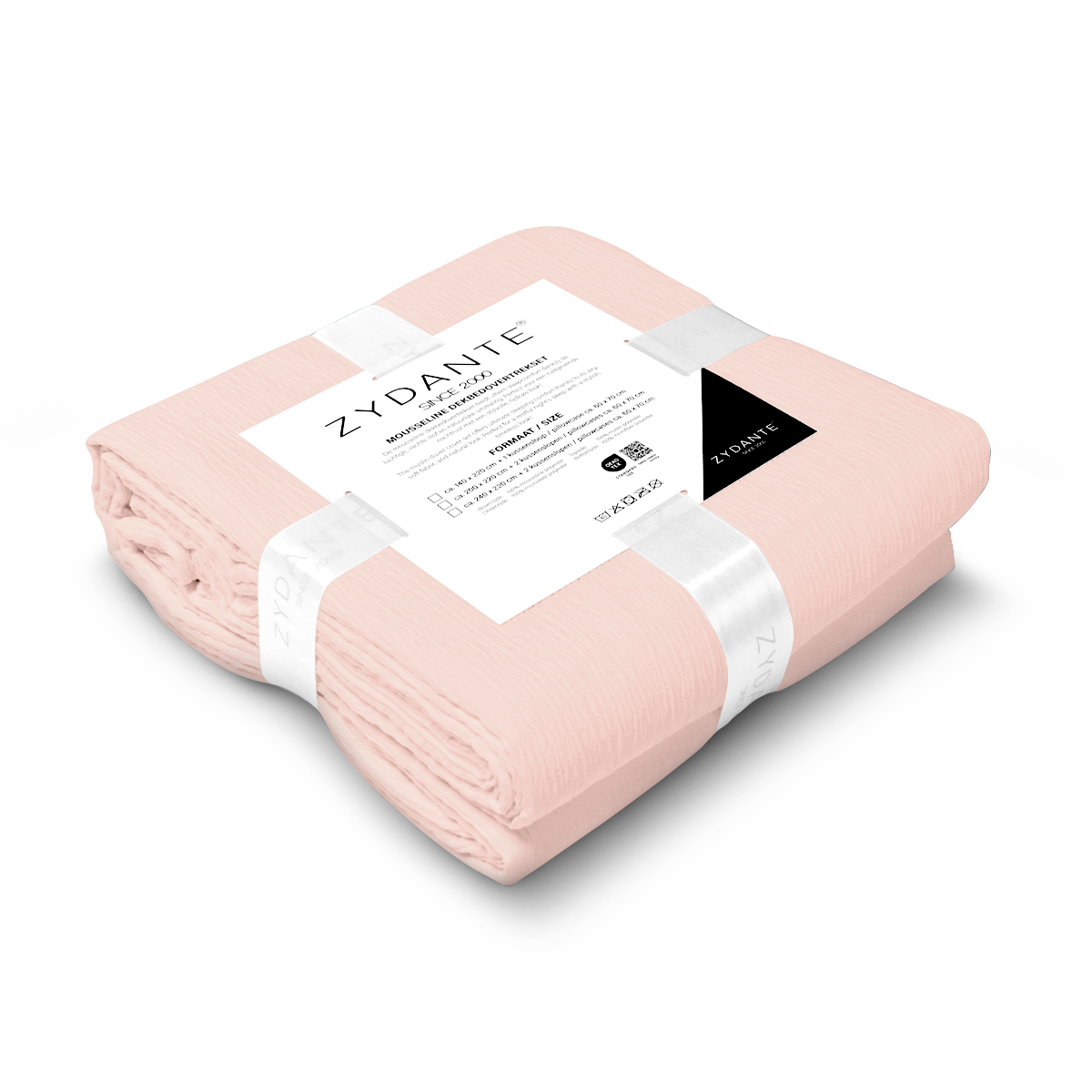 Mousseline Dekbedovertrekset Micro - Zacht Roze