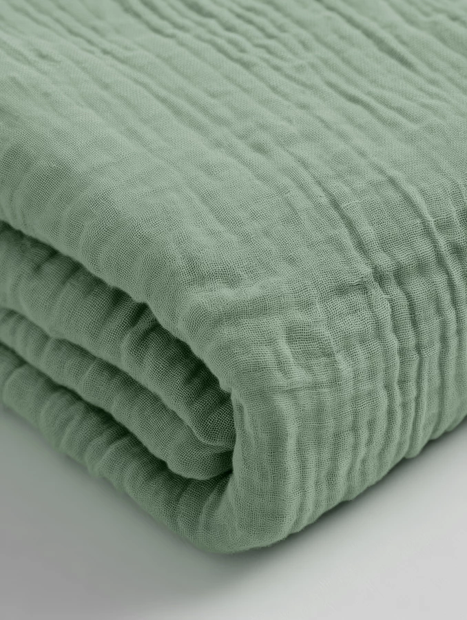Mousseline Hoeslaken Groen