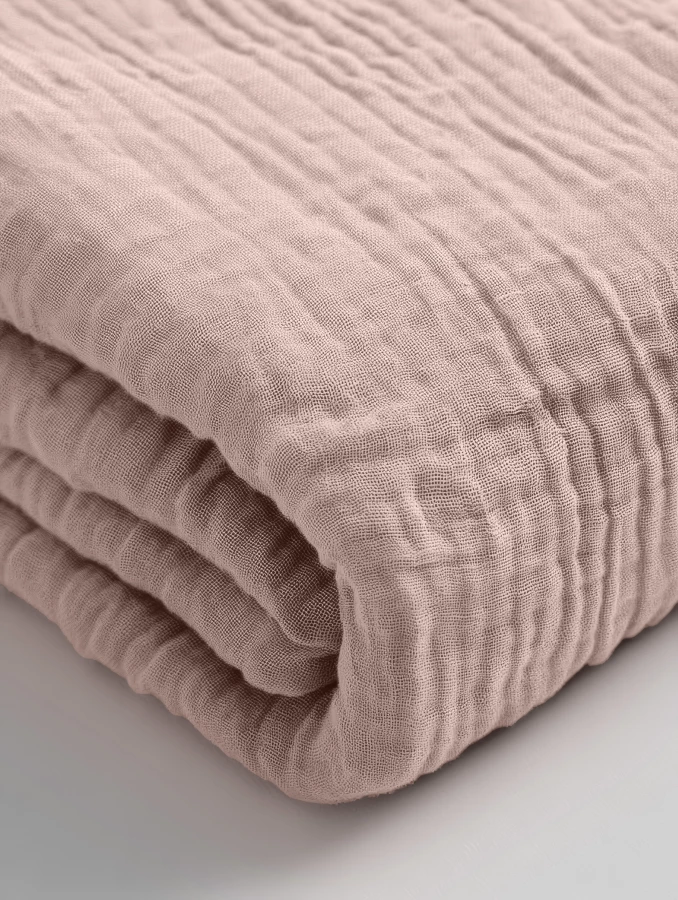 Mousseline Hoeslaken Blush Roze