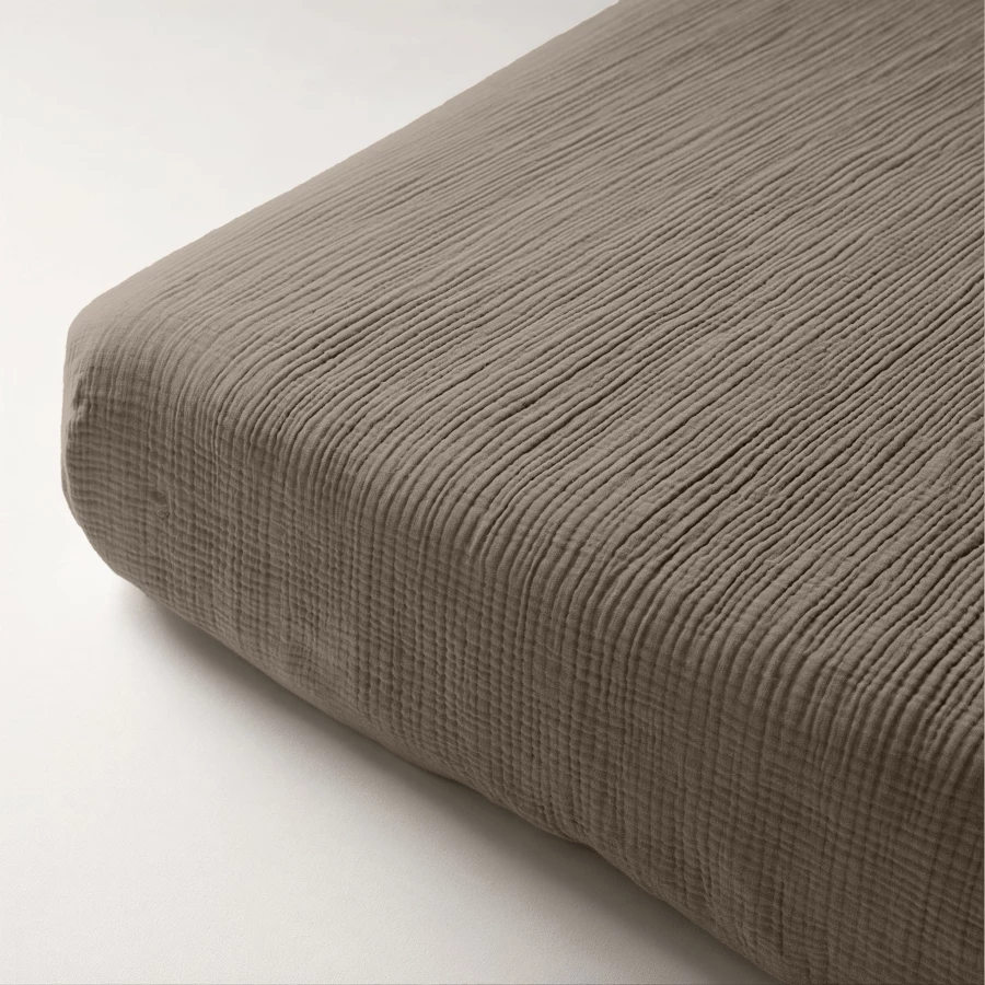 Mousseline Hoeslaken Taupe
