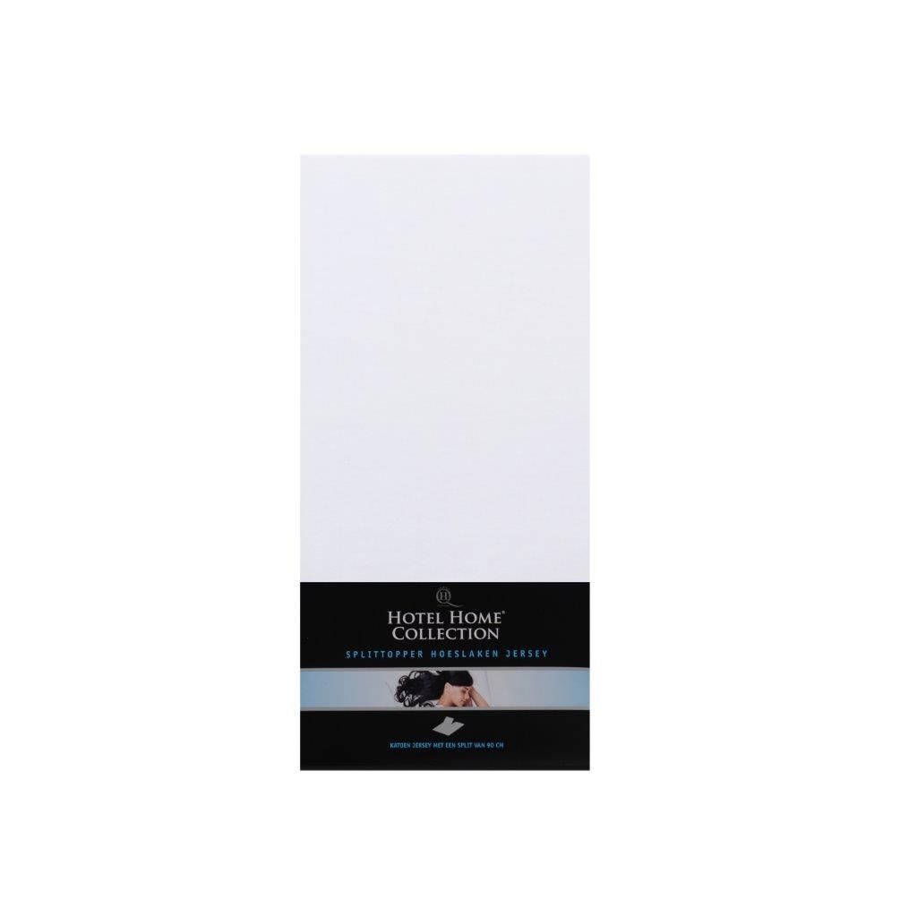 Jersey Split Topper Hoeslaken - Wit