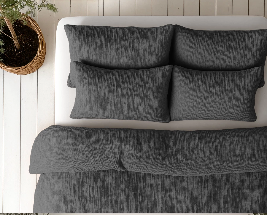 Bodypillow Pompom Antraciet 140 x 20