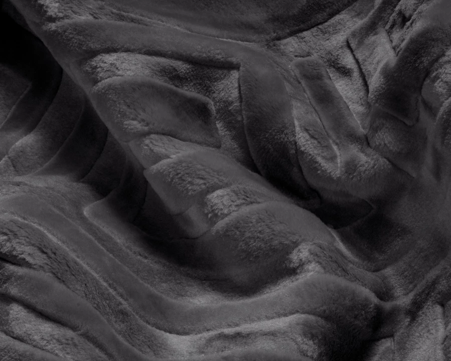 Embossed Zeta Deken Antraciet 200 x 240