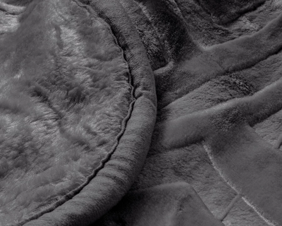 Embossed Zeta Deken Antraciet 200 x 240