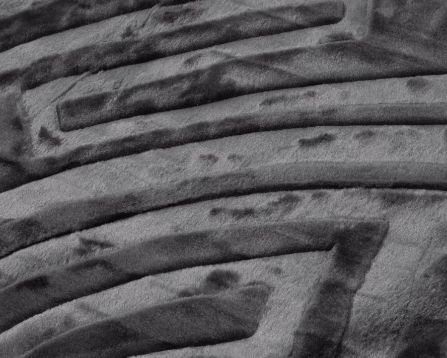 Embossed Zeta Deken Antraciet 200 x 240