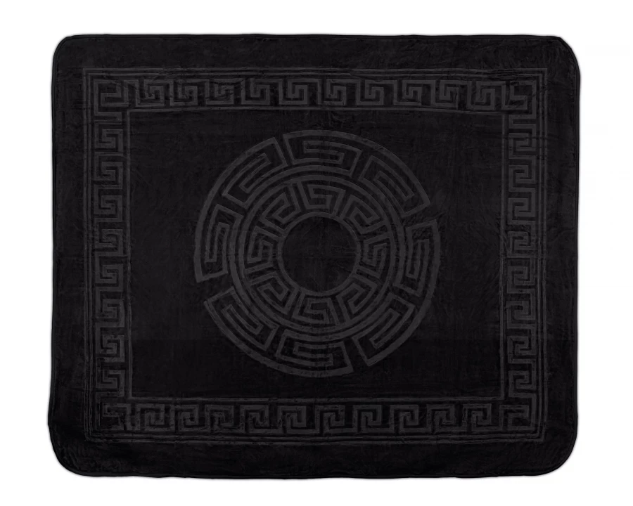 Embossed Zeta Deken Zwart 200 x 240