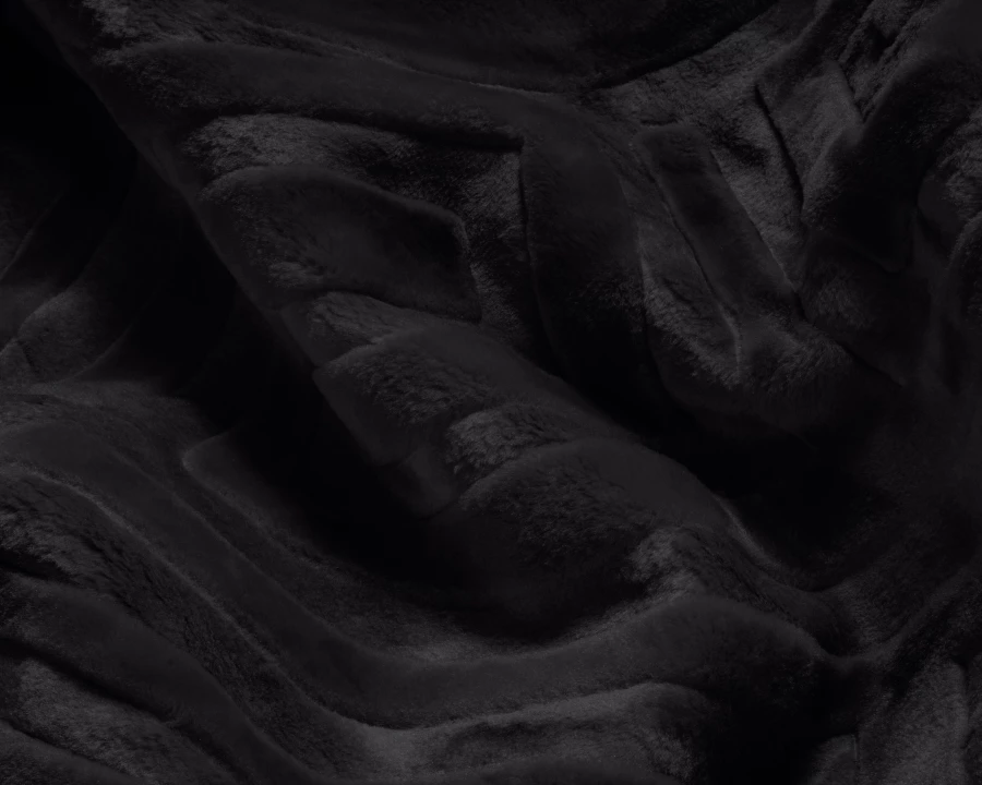 Embossed Zeta Deken Zwart 200 x 240