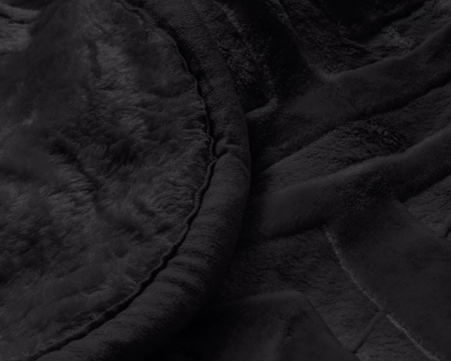 Embossed Zeta Deken Zwart 200 x 240