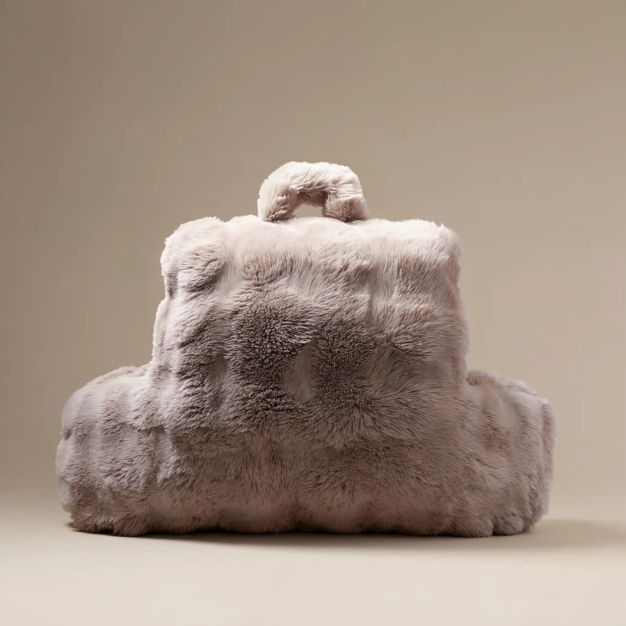 Bedrest Pompom Taupe 34 x 50