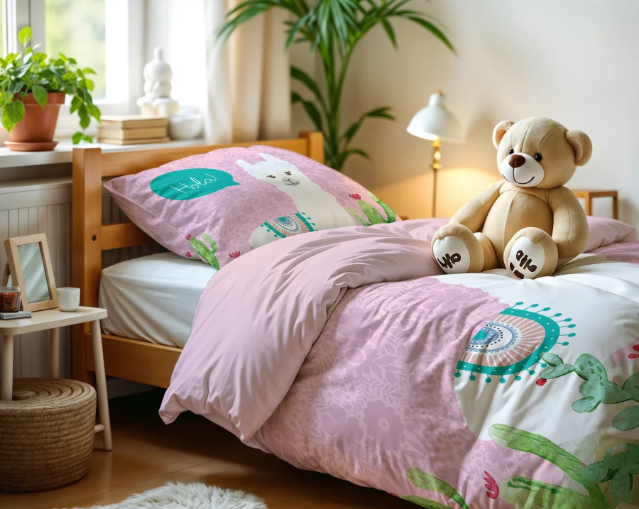 Hola lama Roze 140 x 200/220