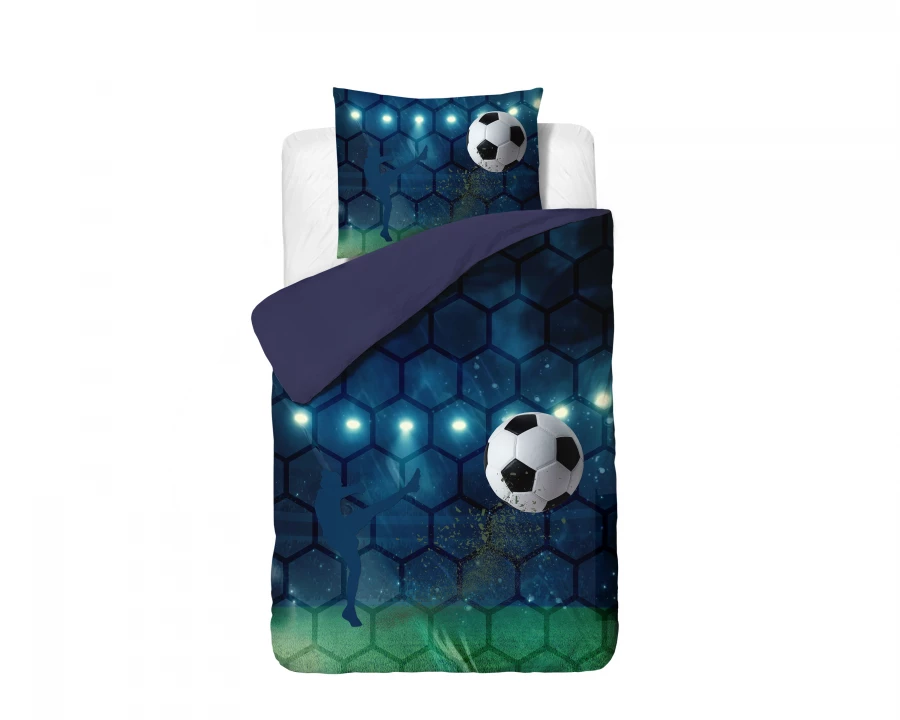 Live football Blauw 140 x 200/220