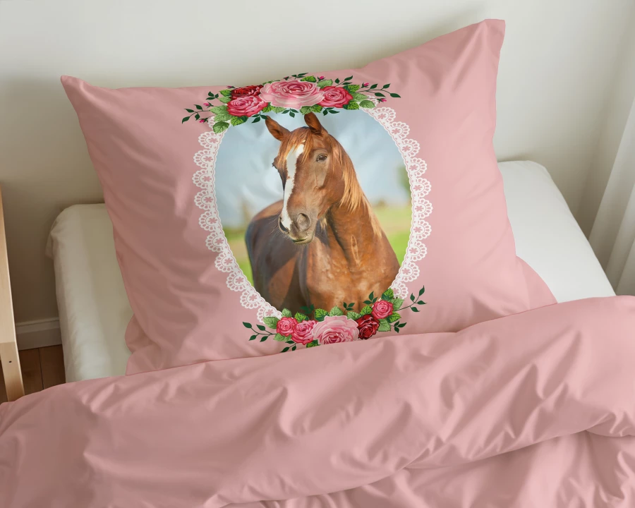 Cute Horse Roze 140 x 200/220