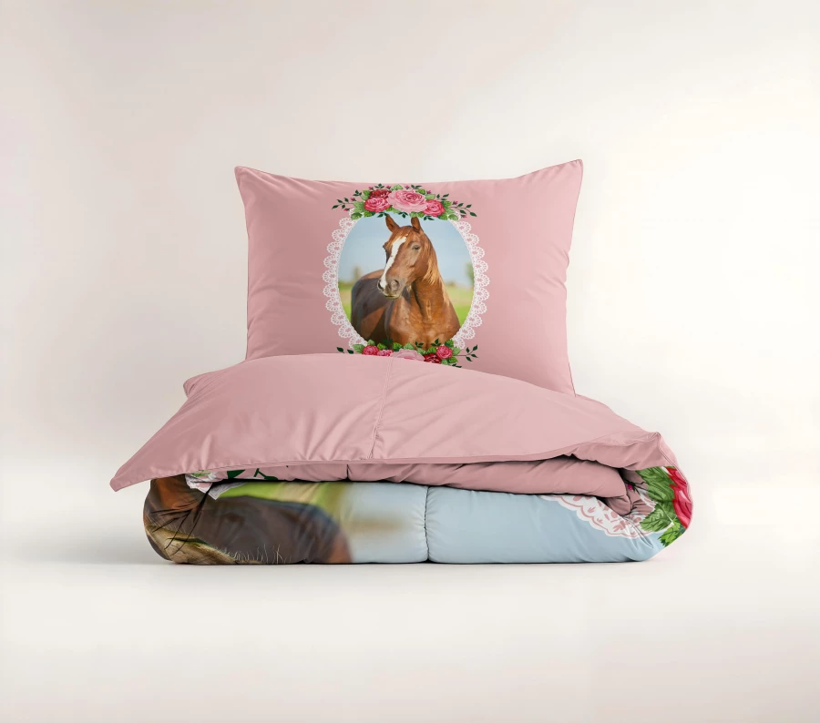 Cute Horse Roze 140 x 200/220