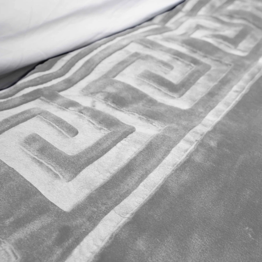 Embossed Zeta Deken Grijs 200 x 240