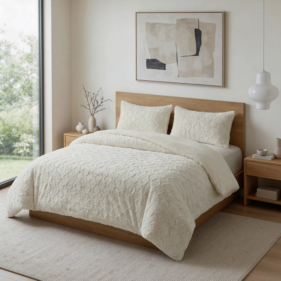 Faux Fur Syon Crème