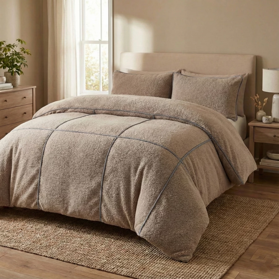 Teddy Trim Donker Taupe