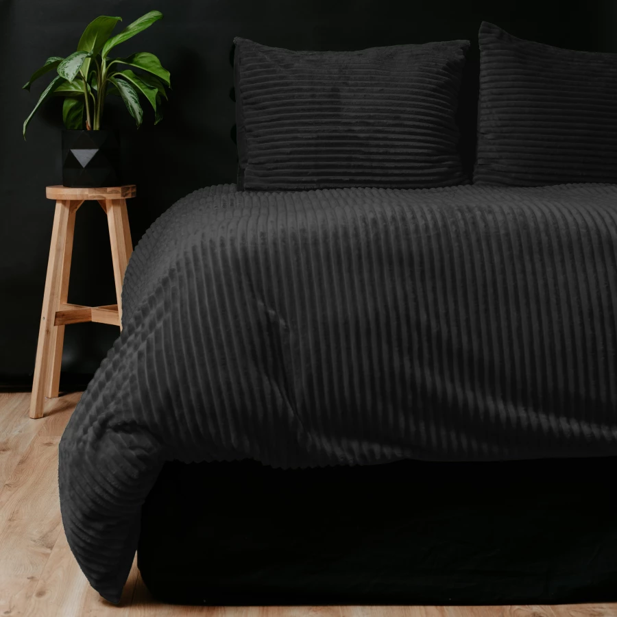 Rib Teddy Zwart
