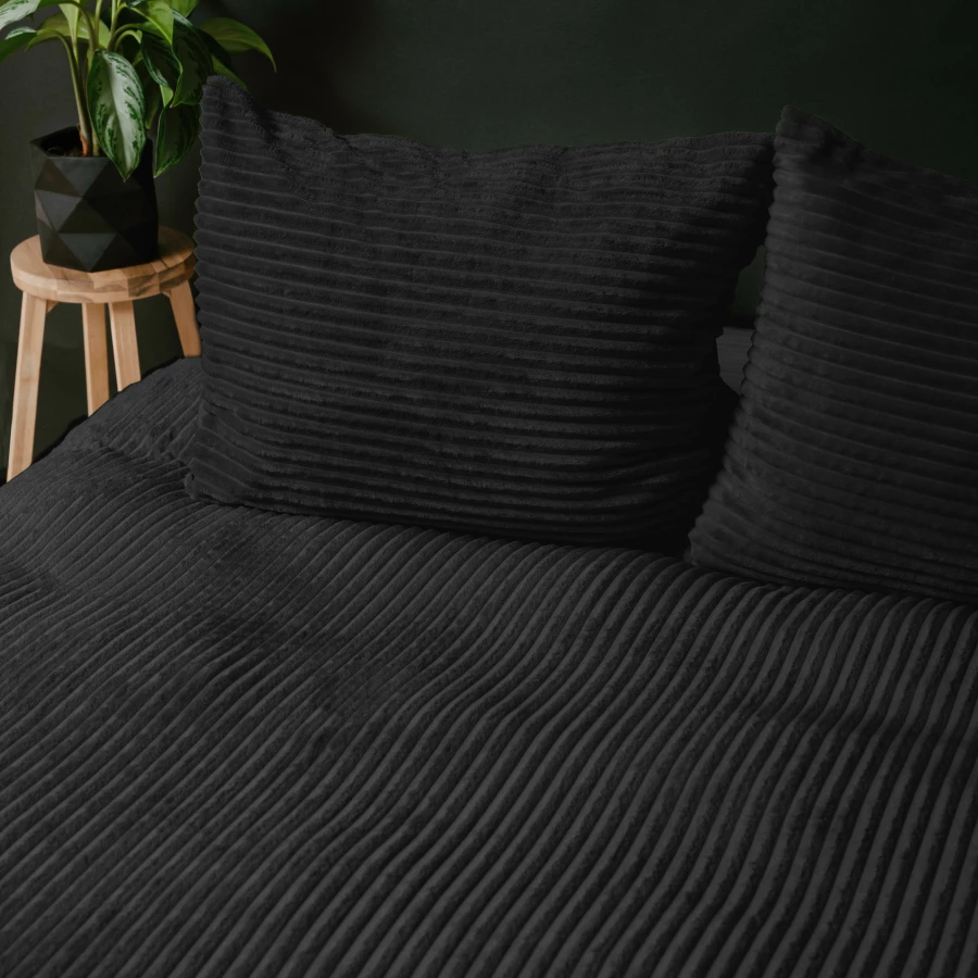 Rib Teddy Zwart
