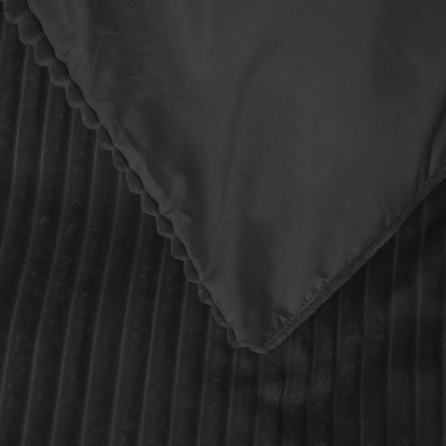 Rib Teddy Zwart