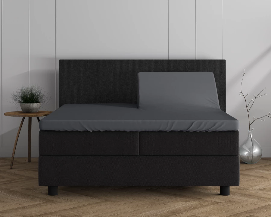 Dubbel Jersey 220 gr. Splittopper hoeslaken Antraciet