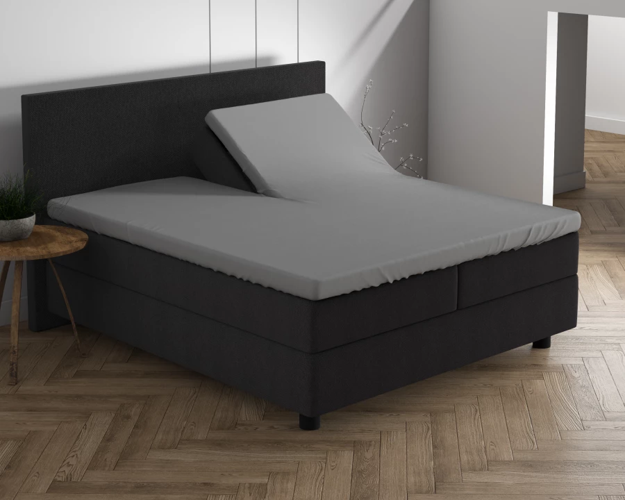 Dubbel Jersey 220 gr. Splittopper hoeslaken Grijs